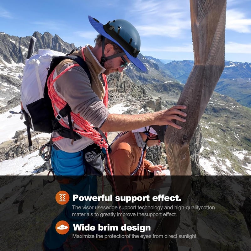 Tontron Climbing Helmet Visor,Helmet Brim,Helmet Sunshade,Safety Helmets Sun Hat.Suit for Climbing, Hiking,Rappelling,High-Altitude Worker, Construction Worker, Rescue Team - Image 3